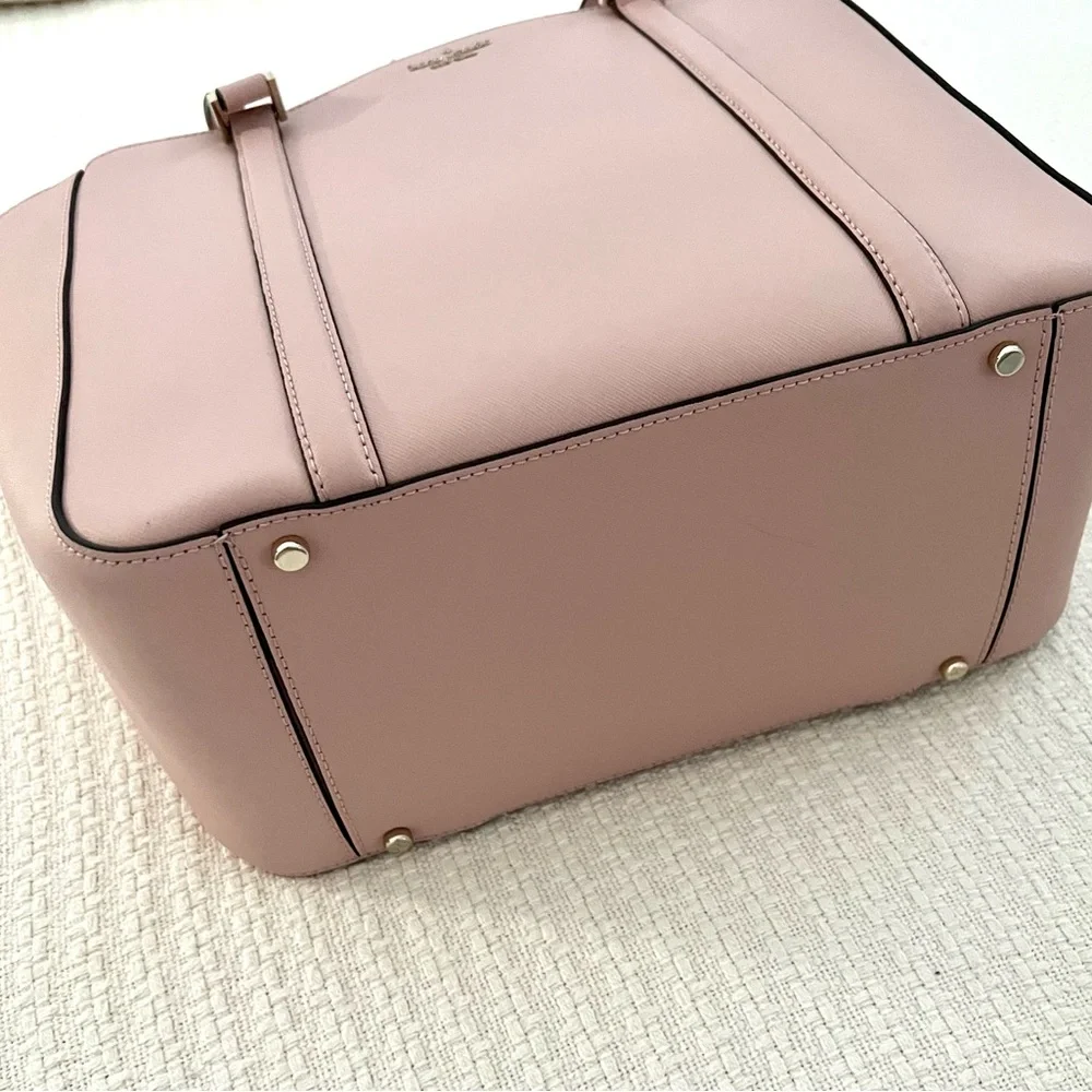 kate spade Pale Pink Leather Tote Laptop Bag